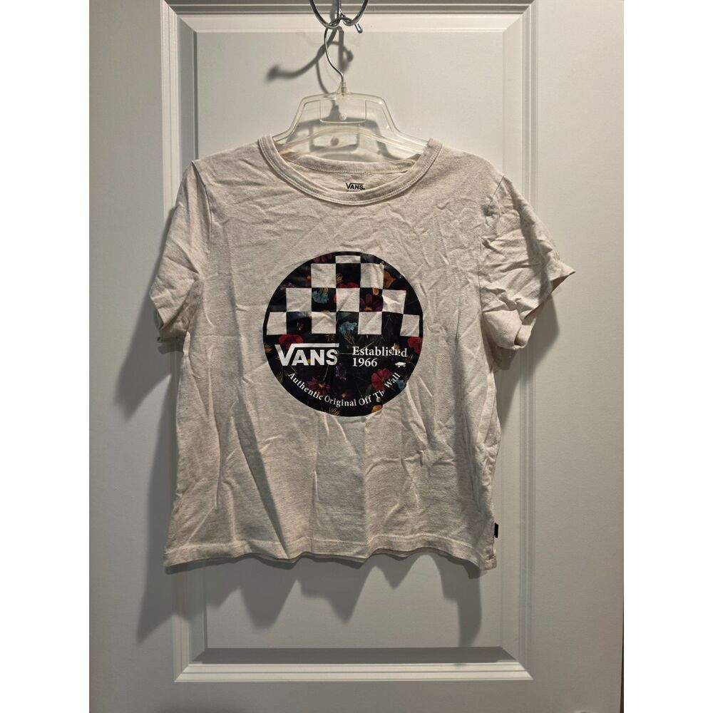 VANS X-Large Tshirt with Checkered Floral Logo